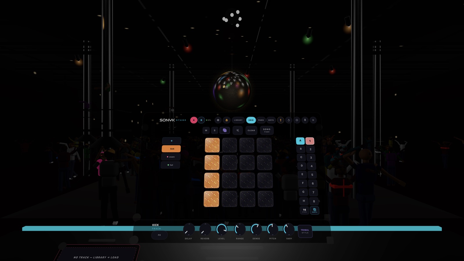 Sonyk on Apple Vision Pro: the DJ booth, the dancefloor and the mirror ball