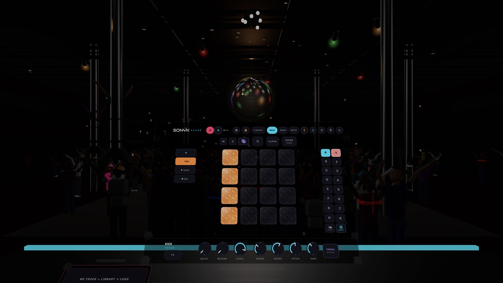 ROOM mode: Sonyk’s boards floating over the real room on Vision Pro